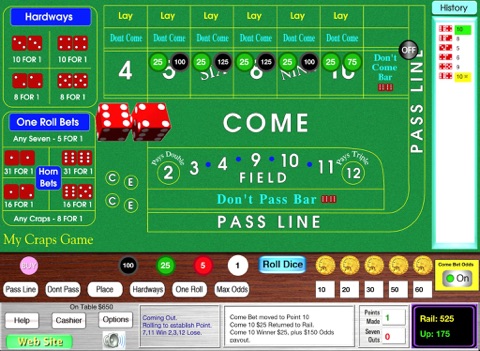 My Craps Game 2012 screenshot 3