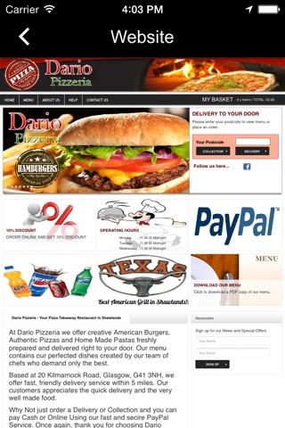 Dario Pizzeria screenshot 2