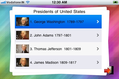 Presidents of United States by Tidels Free screenshot 3