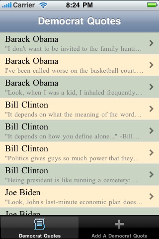 Democrat Quotes - Growing List of Democrat Quotes screenshot 2