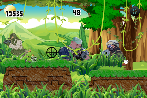 Tiny Battlefield Games - Sniper Gunner Soldier Run screenshot 3