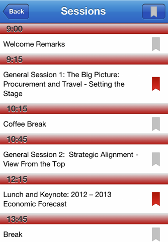 GBTA Procurement Symposium 2012 Mobile App screenshot 4