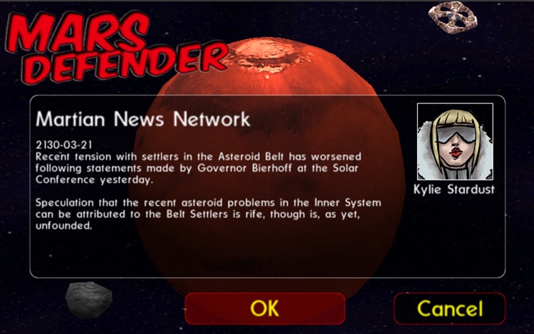 Mars Defender: Asteroids Space RPG