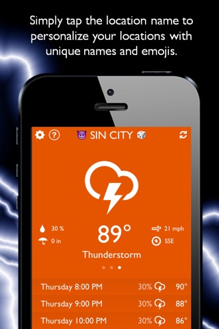 Weathergy – Free Weather & Clock screenshot 3