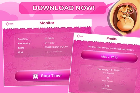 Contraction - Pregnancy Tool Lite screenshot 4