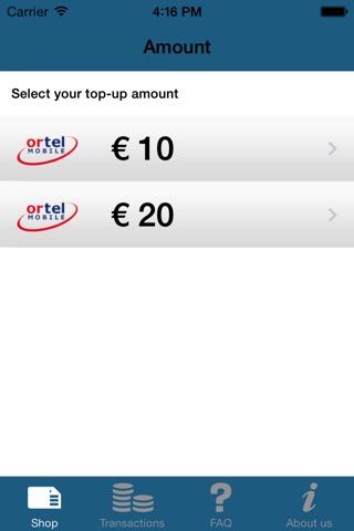 Ortel Mobile Belgium screenshot 2