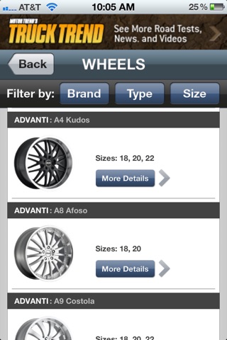 Wheel & Tire Guide screenshot 2