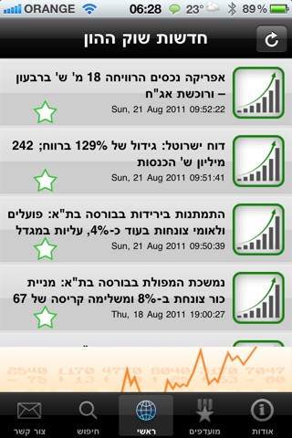 חדשות שוק ההון Screenshot 2