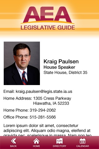 AEA - Legislative Guide screenshot 3