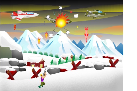 Battle of the Simpson - Fighter Aircraft War Game - Free screenshot 2