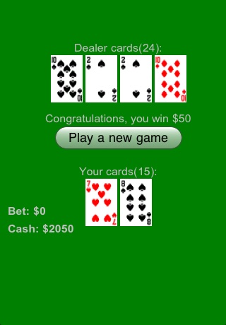 Blackjack - Free screenshot 4