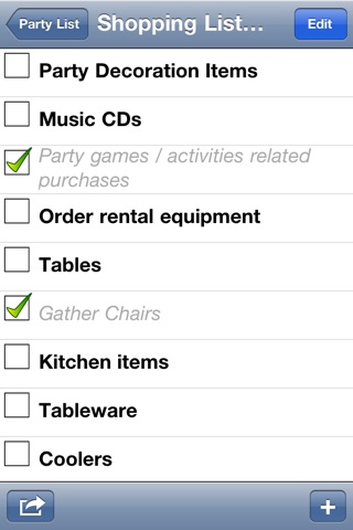 Party Planning List screenshot 3