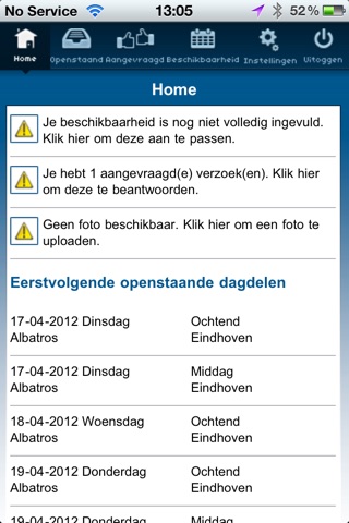 P-centrum VervangersApp screenshot 2