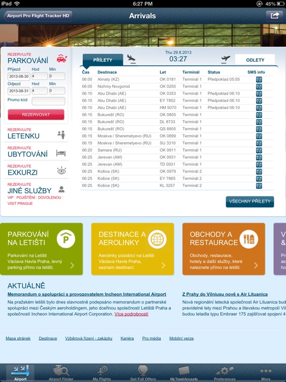 Prague Airport Pro (PRG) + Flight Tracker HD screenshot-3