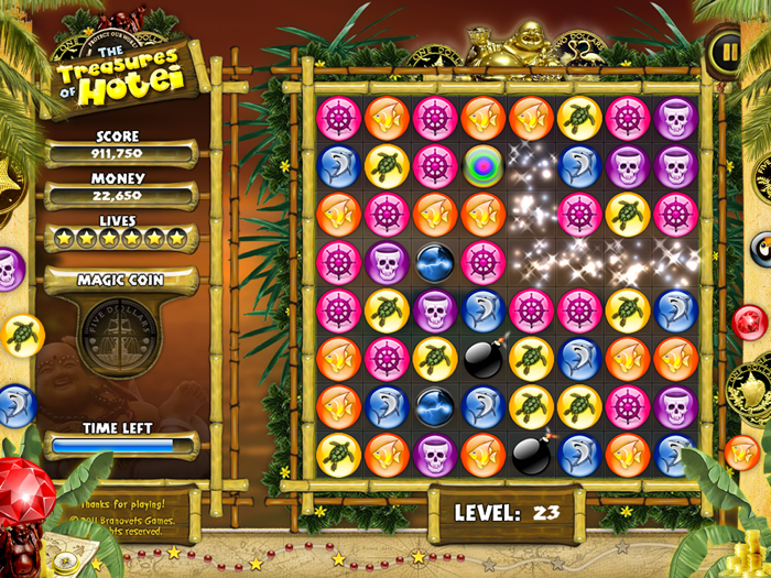 Treasures of Hotei for iPad - Free match 3 puzzle game