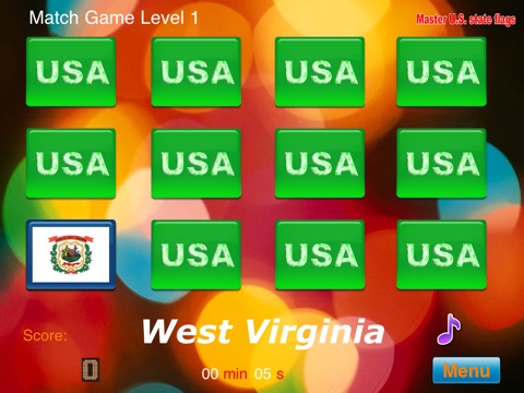 Master USA State Flags HD screenshot 4