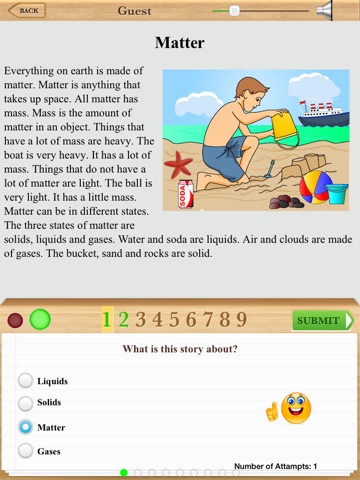 Second Grade Physical Science Reading Comprehension Free screenshot 2