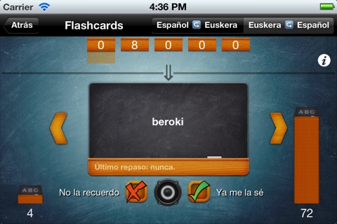 hitzApp – Vocabulario Euskera para iPhone screenshot 2