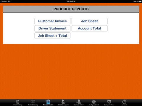 TBMS Operator iPad Taxi despatch system screenshot 3
