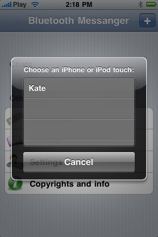 Bluetooth IM screenshot 2