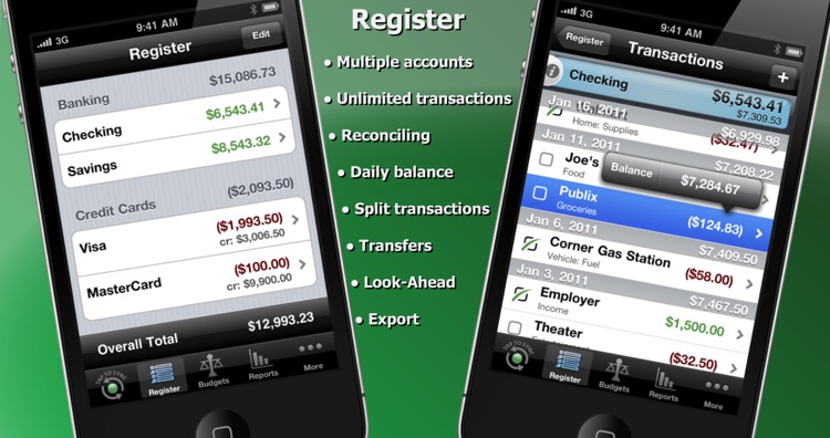 iReconcile - Checkbook, Budgeting, & Reporting