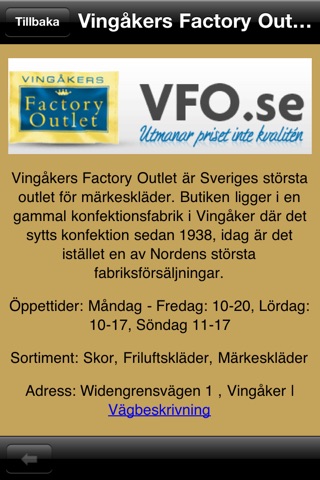Outlet Sverige screenshot 3