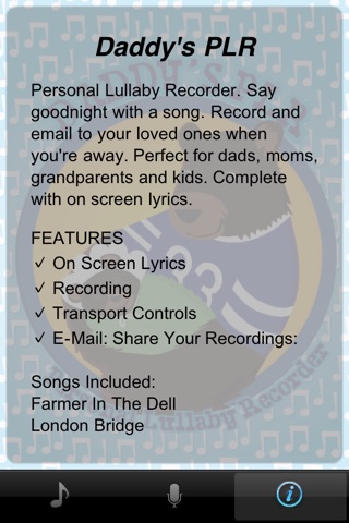 Daddy's PLR: Personal Lullaby Recorder screenshot 4