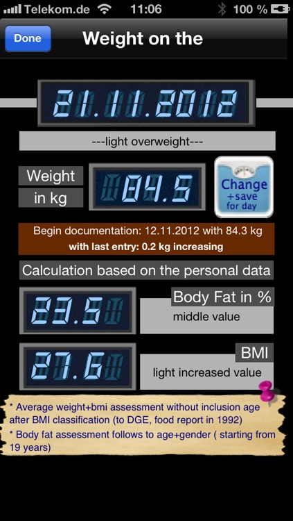 Bmi/BodyFat Calculator+More