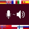 Voice Translator with speech recognition - Does translate understand and speak 29 languages like Spanish English Russian French Czech or German - Dictate and hear the app read its translation to study or exchange with foreign speakers like an interpreter