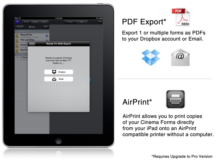 Cinema Forms - Movie Production Forms (Call Sheet, Model Release, Invoices, etc.) screenshot-3