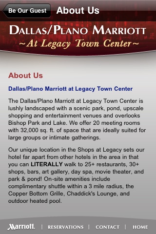 Dallas/Plano Marriott screenshot 4