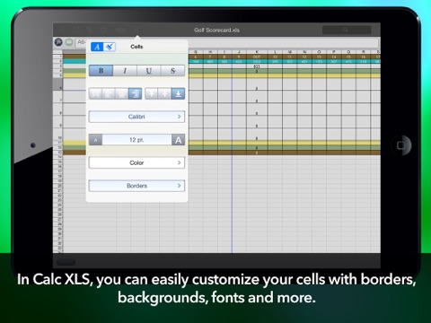 Calc XLS Free Spreadsheet screenshot