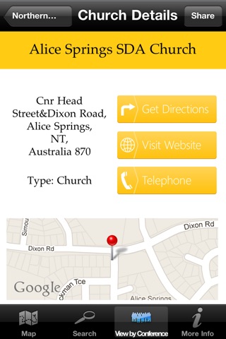 Adventist Church Finder screenshot 3