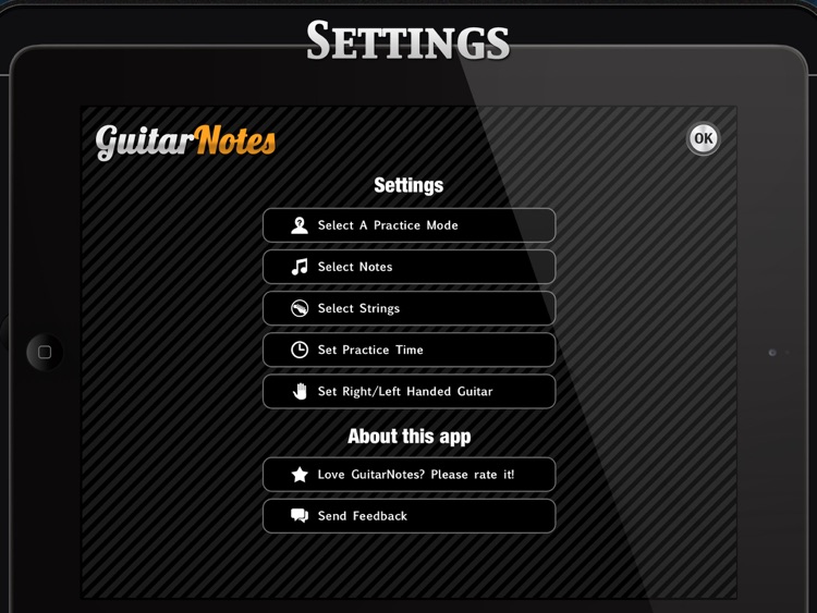 GuitarNotes - Guitar Fretboard Notes Trainer for iPad