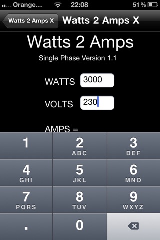 Watts 2 Amps Extended screenshot 2