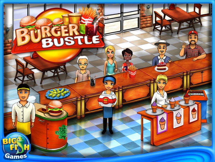 Burger shop store big fish games