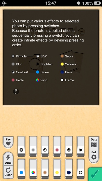 Photoggle - Apply effects easily with switches - Camera screenshot-4