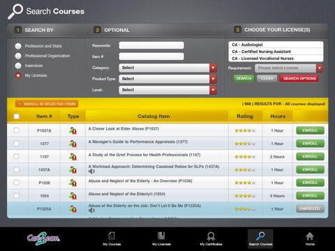 Care2Learn University for iPad screenshot 4