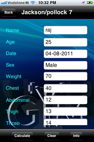 Find Bodyfat % -  Professional Calculator screenshot 3