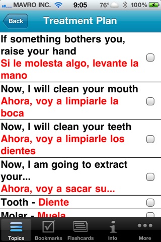 Dental Spanish Guide (DSG) screenshot 3