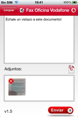 Fax Oficina Vodafone screenshot 2