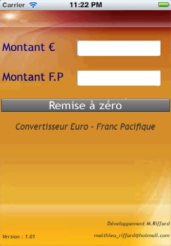 Convert Euro - Franc Pacifique screenshot 2