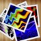 *** Free HD In-app Purchase *** Play and interact with abstract, psychedelic artwork and your photos on your virtual coffee table