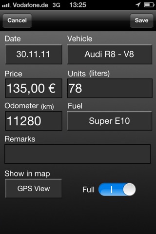 iFuel screenshot 2