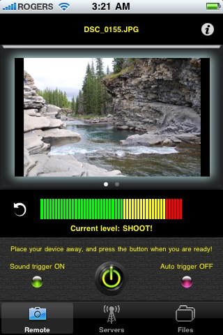 Remote DSLR Camera Control - Shoot with Sound and Automatic Trigger screenshot 3