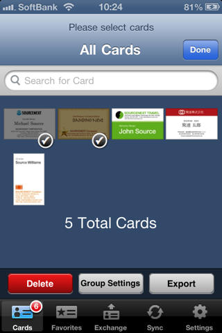 Business Card Manager Lite screenshot 3