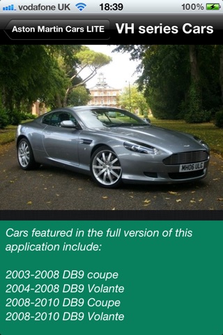 Aston Martin Cars Lite screenshot 2