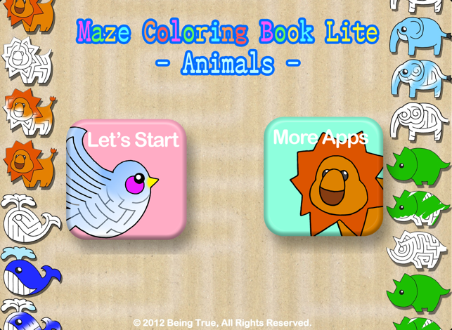 Maze Coloring Book Lite - Animals -(圖1)-速報App