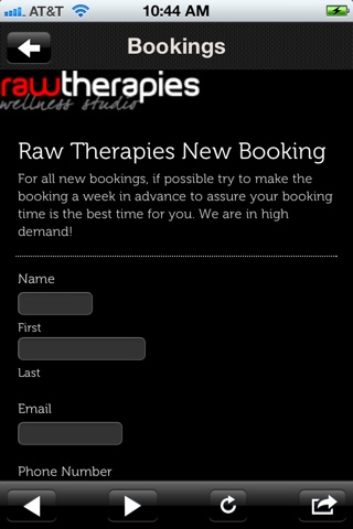 Raw Therapies screenshot 2