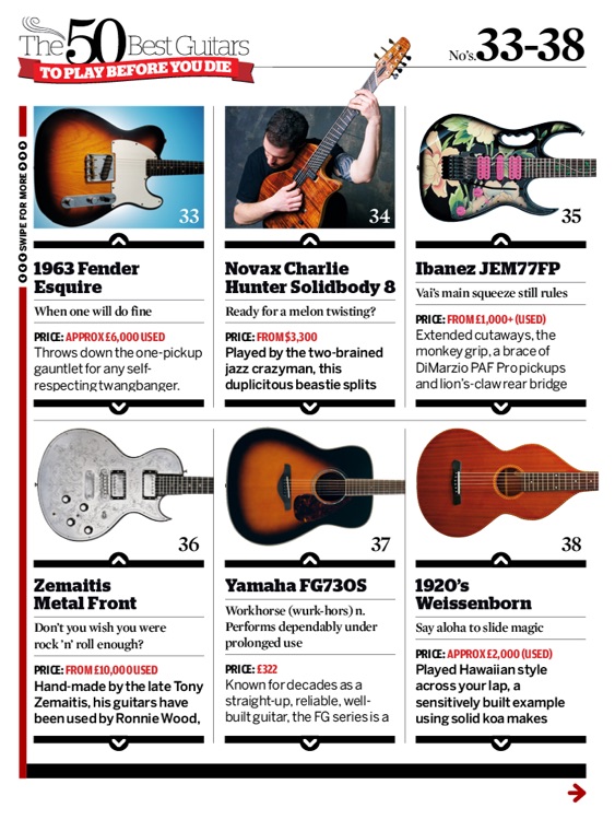 The 50 Best Guitars To Play Before You Die by Guitarist screenshot-3